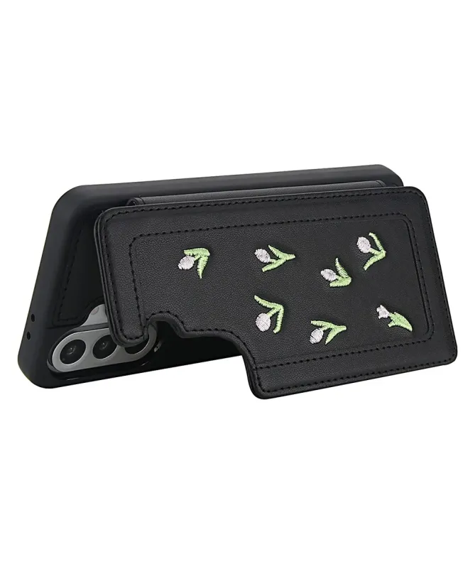 Coque Samsung Galaxy S25 Plus / S24 Plus Tulipes avec Lanière | VELYA