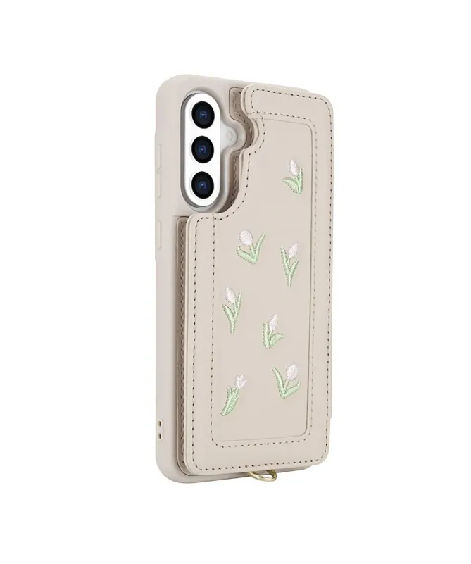 Coque Samsung Galaxy S25 Plus / S24 Plus Tulipes avec Lanière | VELYA