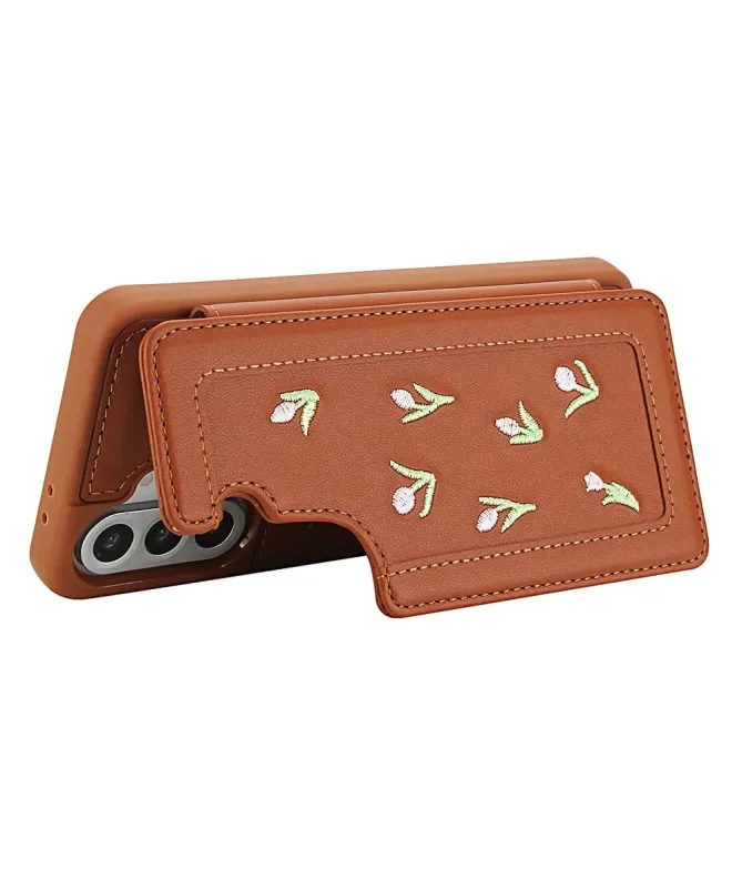 Coque Samsung Galaxy S25 Plus / S24 Plus Tulipes avec Lanière | VELYA