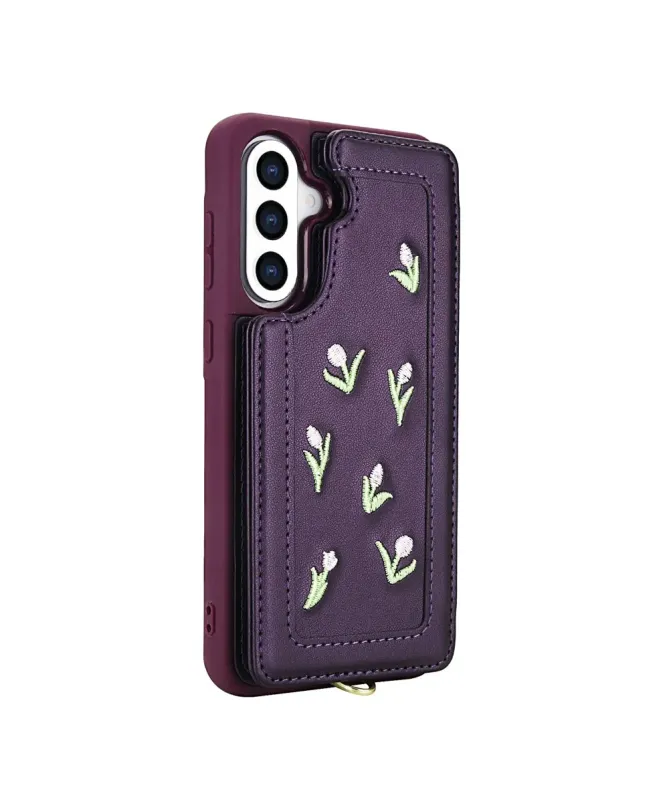 Coque Samsung Galaxy S25 Plus / S24 Plus Tulipes avec Lanière | VELYA