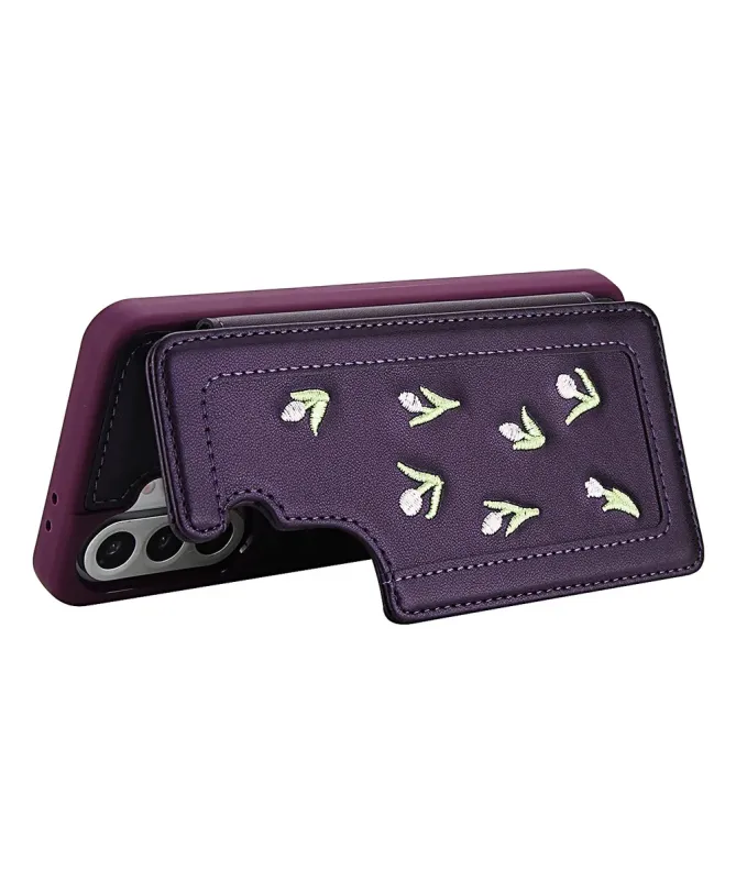 Coque Samsung Galaxy S25 Plus / S24 Plus Tulipes avec Lanière | VELYA