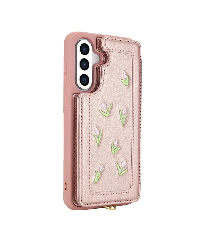 Coque Samsung Galaxy S25 Plus / S24 Plus Tulipes avec Lanière | VELYA