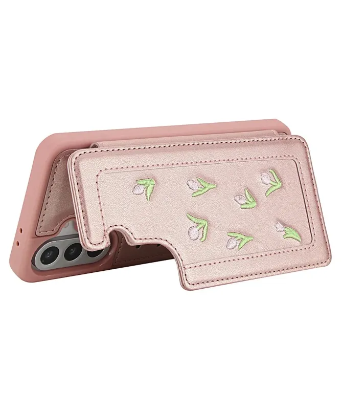 Coque Samsung Galaxy S25 Plus / S24 Plus Tulipes avec Lanière | VELYA