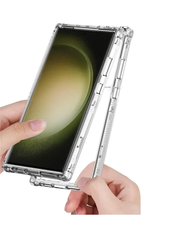 Coque Samsung Galaxy S23 Ultra Cœurs Transparentes 360° | LOVY