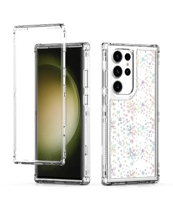 Coque Samsung Galaxy S23 Ultra Fleurs Transparentes 360° | BLOOMY