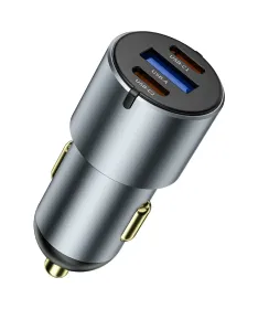 Chargeur Voiture Rapide 60W USB-C & USB-A | Nano Pro