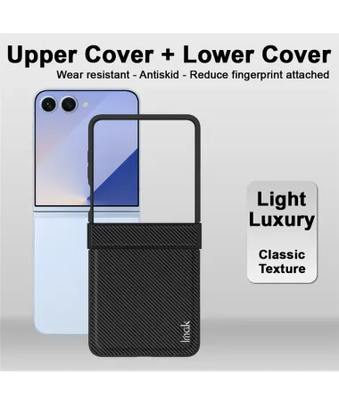 Coque Samsung Galaxy Z Flip 7 | IMAK Ruiyi Carbon Texture