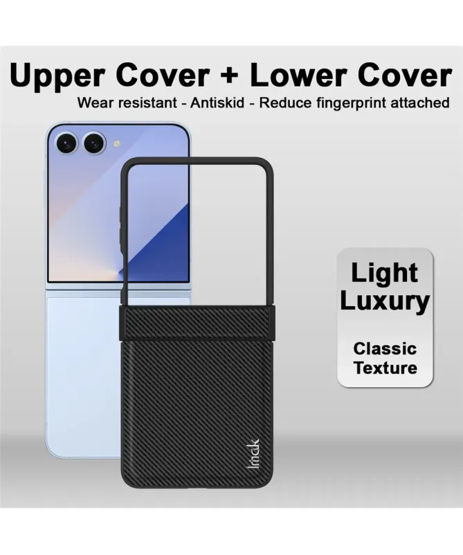 Coque Samsung Galaxy Z Flip 7 | IMAK Ruiyi Carbon Texture