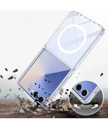 Coque Samsung Galaxy Z Flip 7 Transparente | MagSafe Compatible
