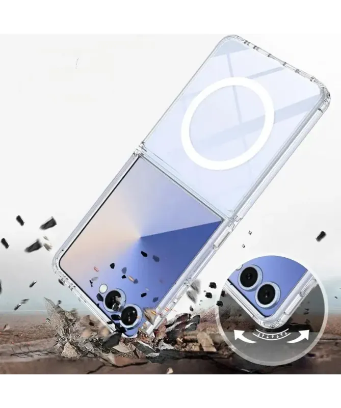 Coque Samsung Galaxy Z Flip 7 Transparente | MagSafe Compatible