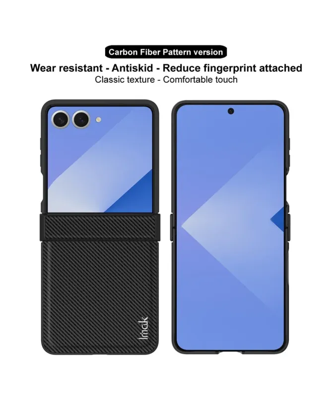 Coque Samsung Galaxy Z Flip 7 | IMAK Ruiyi Carbon Texture