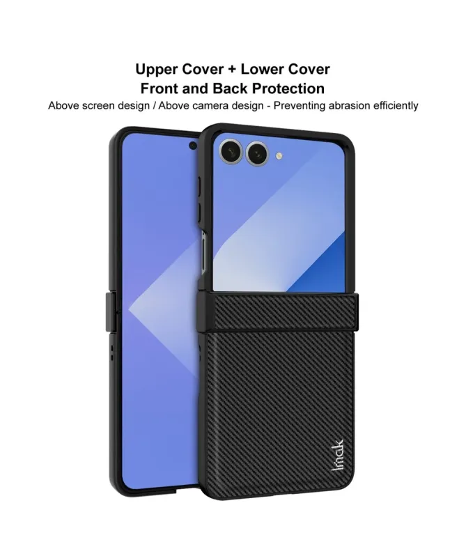 Coque Samsung Galaxy Z Flip 7 | IMAK Ruiyi Carbon Texture