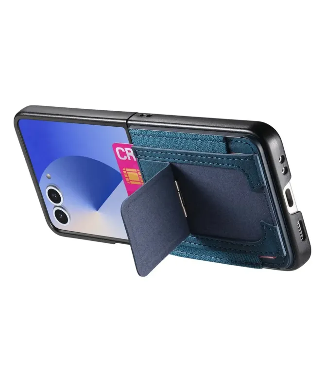 Coque Samsung Galaxy Z Flip 7 avec Support et Porte-Cartes | Effet Cui