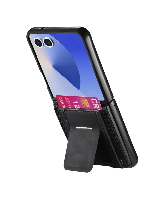 Coque Samsung Galaxy Z Flip 7 avec Support et Porte-Cartes | Effet Cui