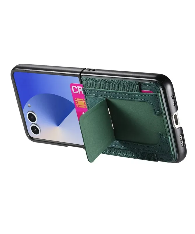Coque Samsung Galaxy Z Flip 7 avec Support et Porte-Cartes | Effet Cui