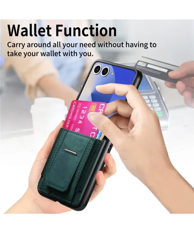 Coque Samsung Galaxy Z Flip 7 avec Support et Porte-Cartes | Effet Cui