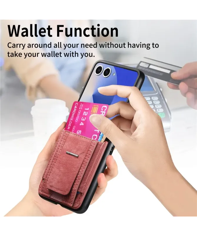 Coque Samsung Galaxy Z Flip 7 avec Support et Porte-Cartes | Effet Cui