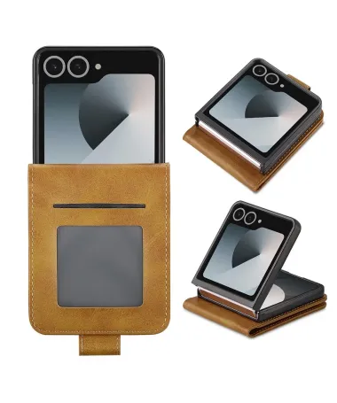 Housse Samsung Galaxy Z Flip 7 Effet Cuir LC.IMEEKE