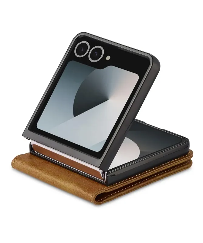 Housse Samsung Galaxy Z Flip 7 Effet Cuir LC.IMEEKE