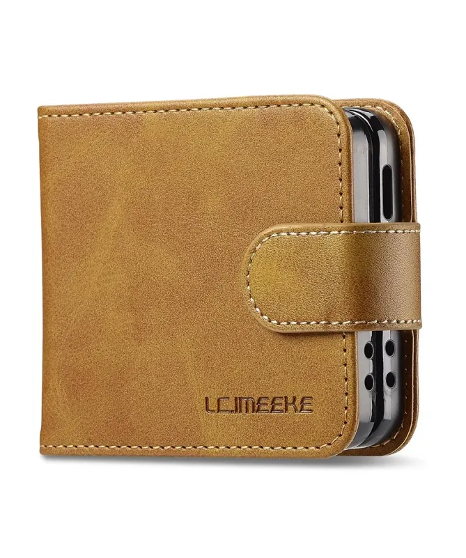 Housse Samsung Galaxy Z Flip 7 Effet Cuir LC.IMEEKE