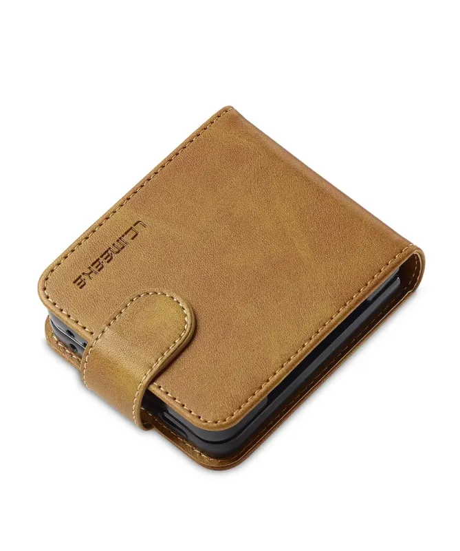 Housse Samsung Galaxy Z Flip 7 Effet Cuir LC.IMEEKE