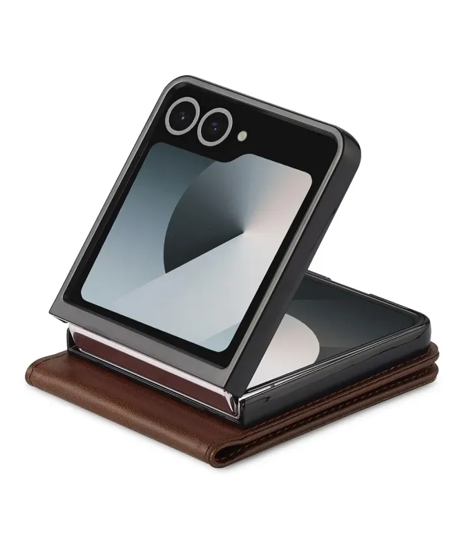 Housse Samsung Galaxy Z Flip 7 Effet Cuir LC.IMEEKE