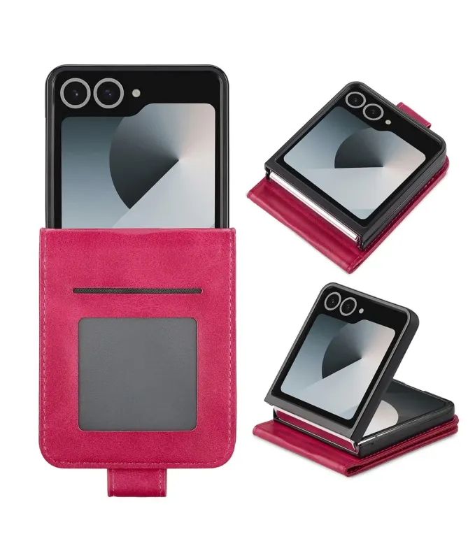 Housse Samsung Galaxy Z Flip 7 Effet Cuir LC.IMEEKE