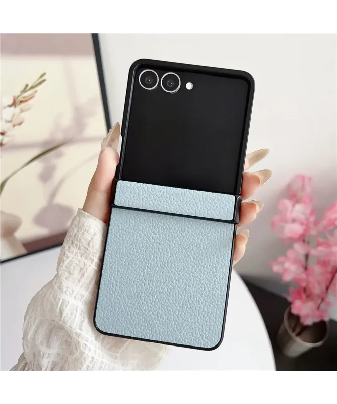 Coque Samsung Galaxy Z Flip 7 Protection Charnière Effet Litchi | TACT