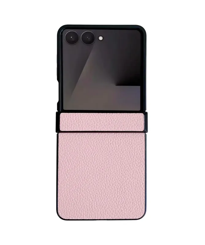 Coque Samsung Galaxy Z Flip 7 Protection Charnière Effet Litchi | TACT