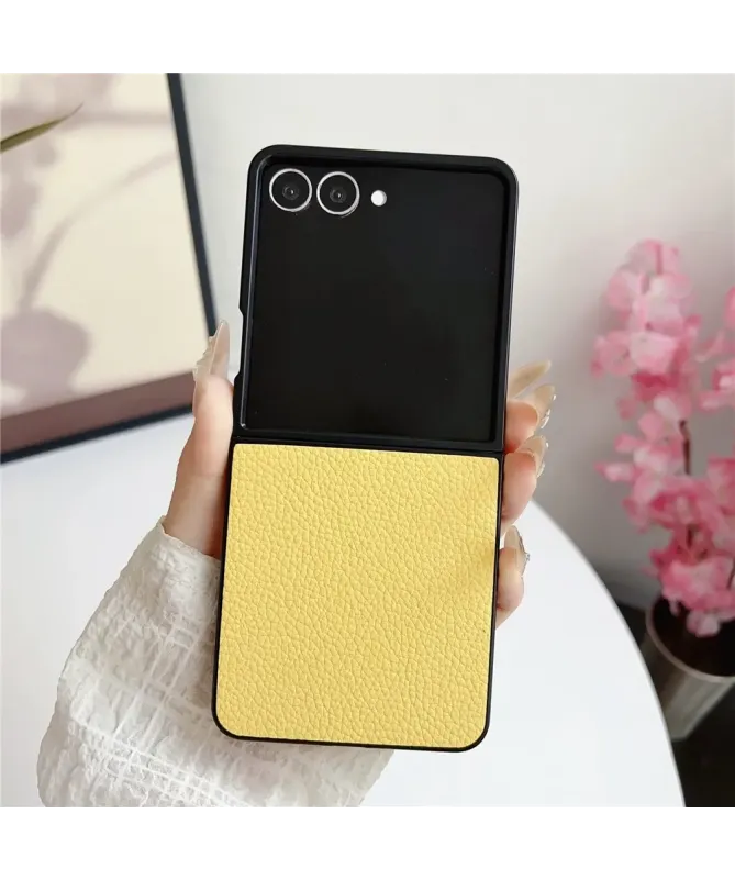 Coque Samsung Galaxy Z Flip 7 Effet Litchi | TACTILINE