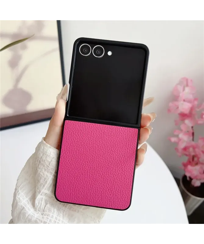 Coque Samsung Galaxy Z Flip 7 Effet Litchi | TACTILINE