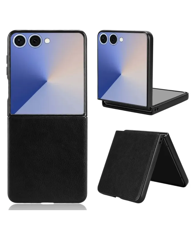 Coque Samsung Galaxy Z Flip 7 Effet Litchi | RUBYTEXT
