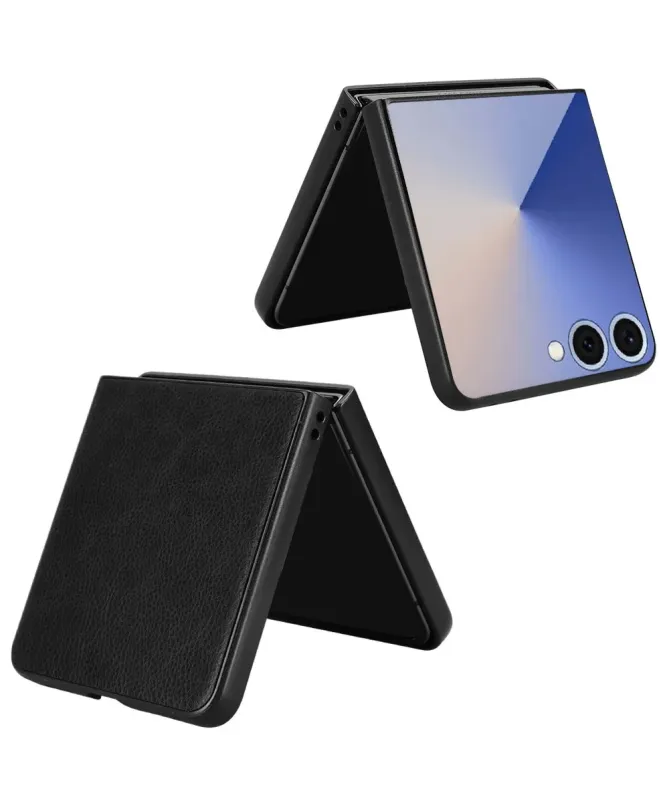 Coque Samsung Galaxy Z Flip 7 Effet Litchi | RUBYTEXT