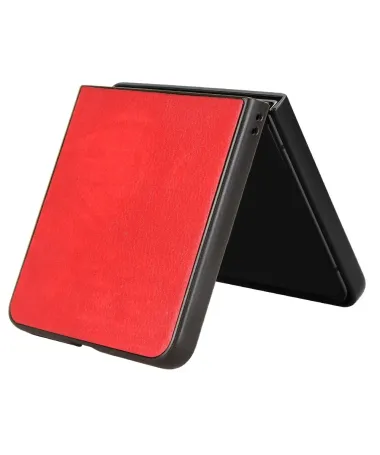 Coque Samsung Galaxy Z Flip 7 Effet Litchi | RUBYTEXT Rouge - photo 7
