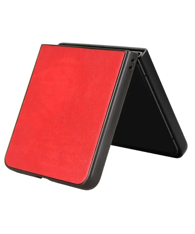 Coque Samsung Galaxy Z Flip 7 Effet Litchi | RUBYTEXT