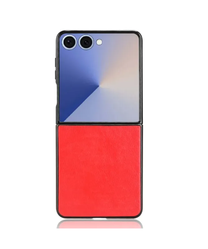 Coque Samsung Galaxy Z Flip 7 Effet Litchi | RUBYTEXT