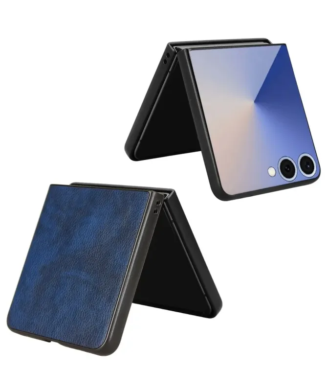 Coque Samsung Galaxy Z Flip 7 Effet Litchi | RUBYTEXT