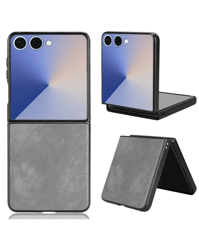 Coque Samsung Galaxy Z Flip 7 Effet Litchi | RUBYTEXT