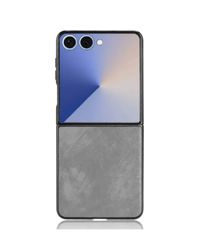 Coque Samsung Galaxy Z Flip 7 Effet Litchi | RUBYTEXT