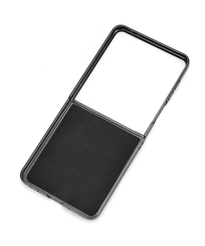 Coque Samsung Galaxy Z Flip 7 Porte-cartes Effet Litchi