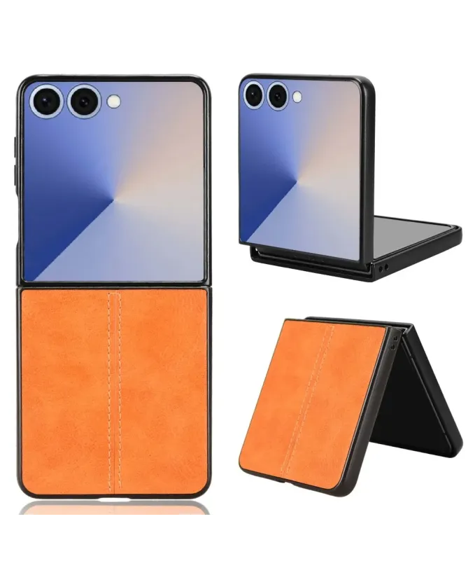 Coque Samsung Galaxy Z Flip 7 effet cuir
