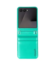 Coque Samsung Galaxy Z Flip 7 avec Porte-cartes Effet Cuir | MILL
