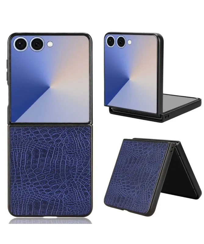 Coque Samsung Galaxy Z Flip 7 effet peau de croco