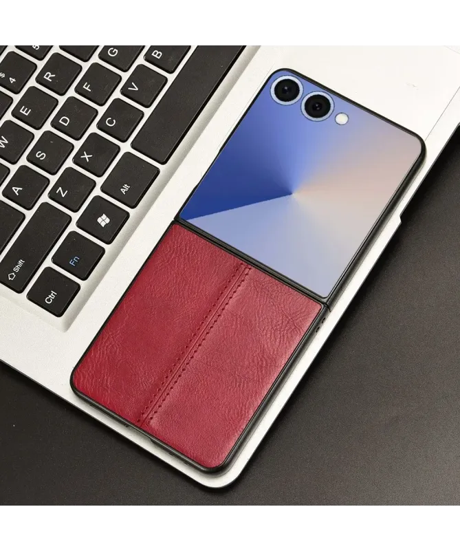 Coque Samsung Galaxy Z Flip 7 effet cuir