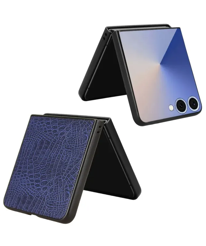Coque Samsung Galaxy Z Flip 7 effet peau de croco