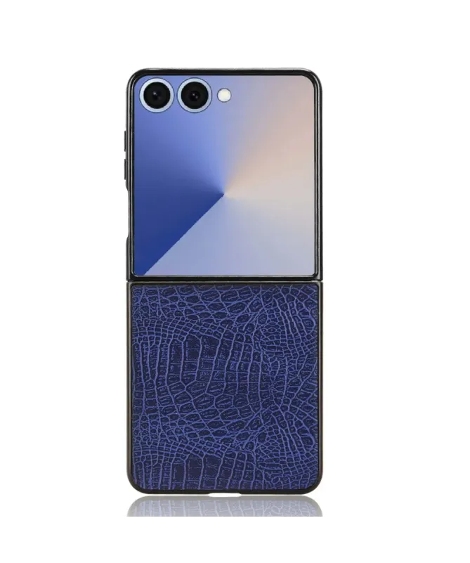 Coque Samsung Galaxy Z Flip 7 effet peau de croco
