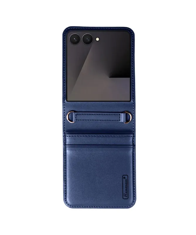 Coque Samsung Galaxy Z Flip 7 avec Porte-cartes Effet Cuir | MILL