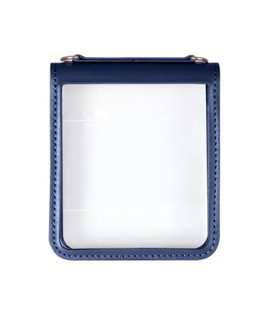 Coque Samsung Galaxy Z Flip 7 avec Porte-cartes Effet Cuir | MILL Bleu marine - photo 14