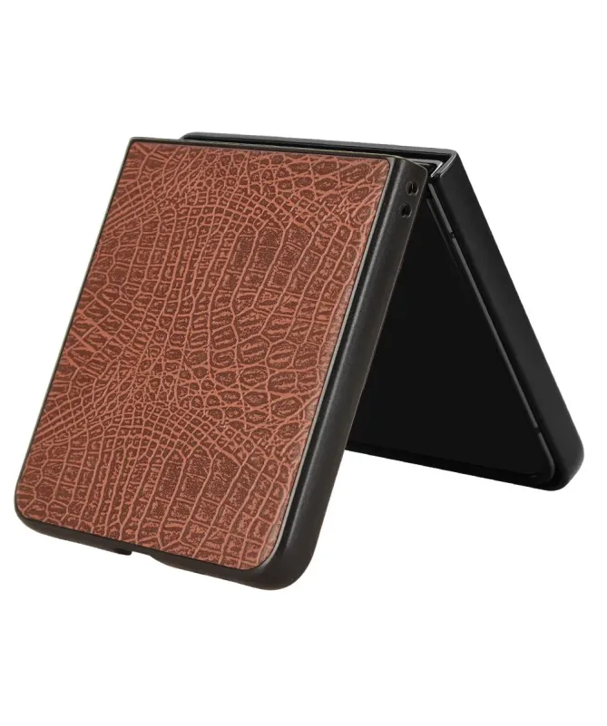 Coque Samsung Galaxy Z Flip 7 effet peau de croco