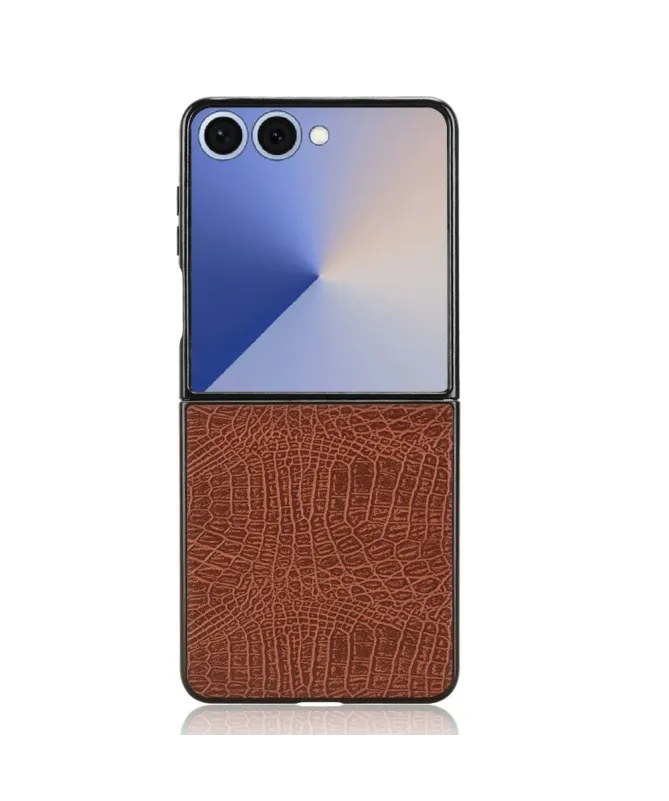 Coque Samsung Galaxy Z Flip 7 effet peau de croco